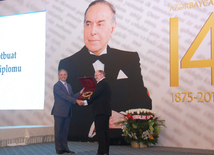 Media representatives receive awards in accordance with Azerbaijani president’s order. Baku, Azerbaijan, Jule 22, 2015